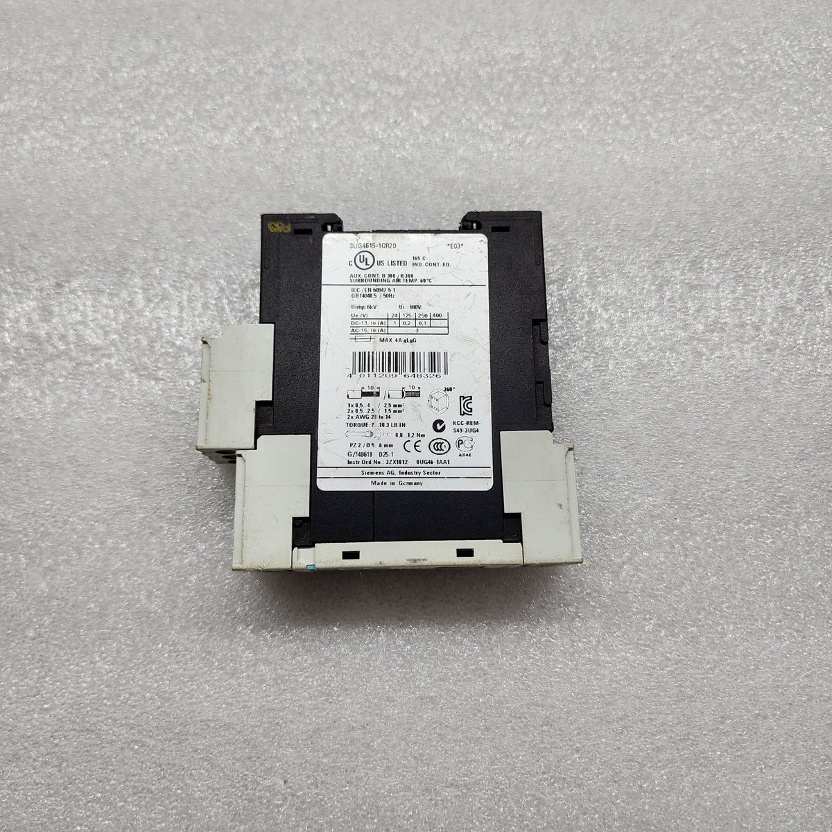 SIEMENS 3UG4615-1CR20 VOLTAGE MONITORING RELAY