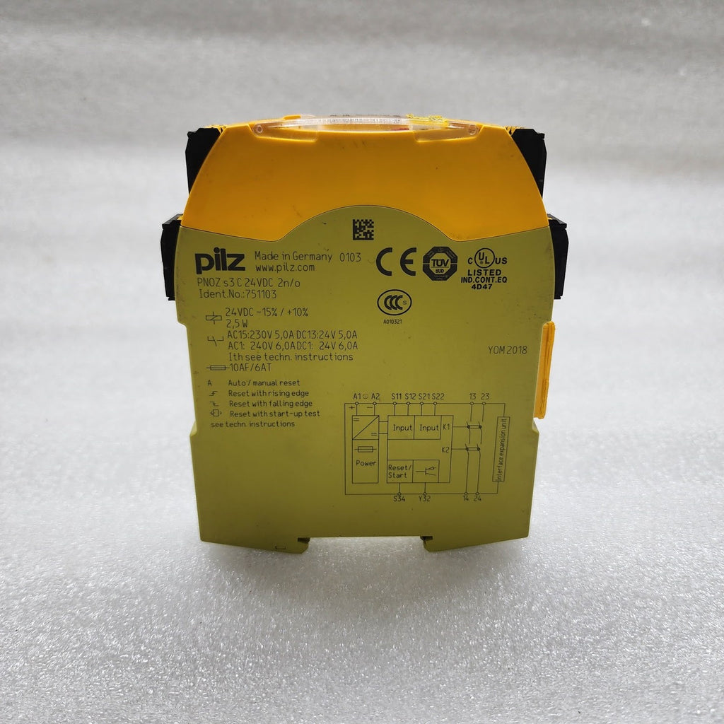 PILZ PNOZ S3 C 24VDC 2N/O SAFETY RELAY 751103 24VDC