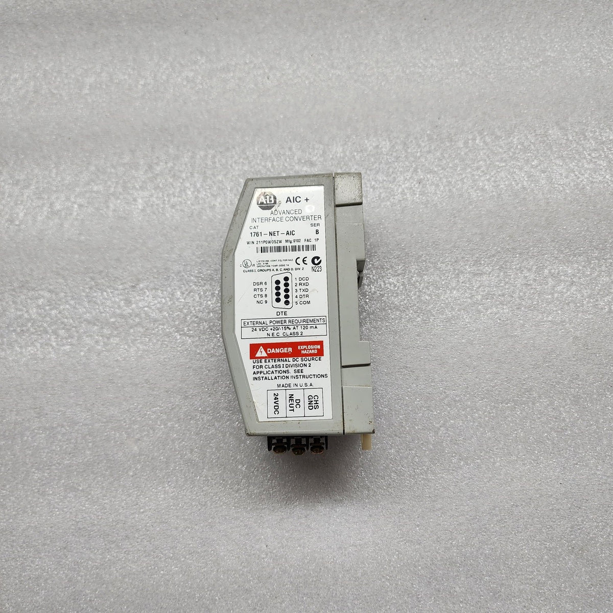 ALLEN BRADLEY CAT 1761-NET-AIC ADVANCED INTERFACE CONVERTER