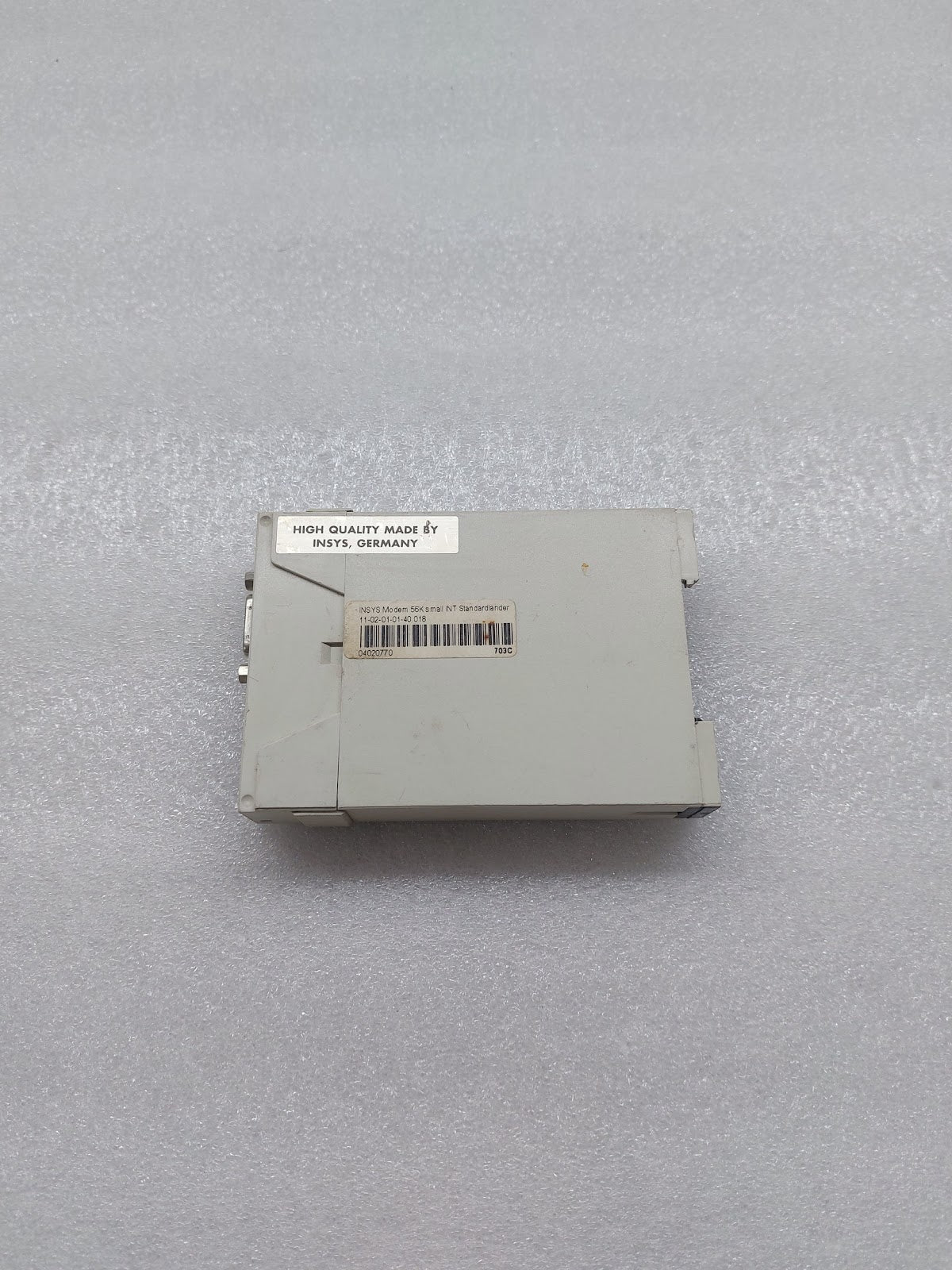 INSYS MICROELECTRONICS 703C MODEM 56K 1102010140.018 SMALL INT STANDADLANDER