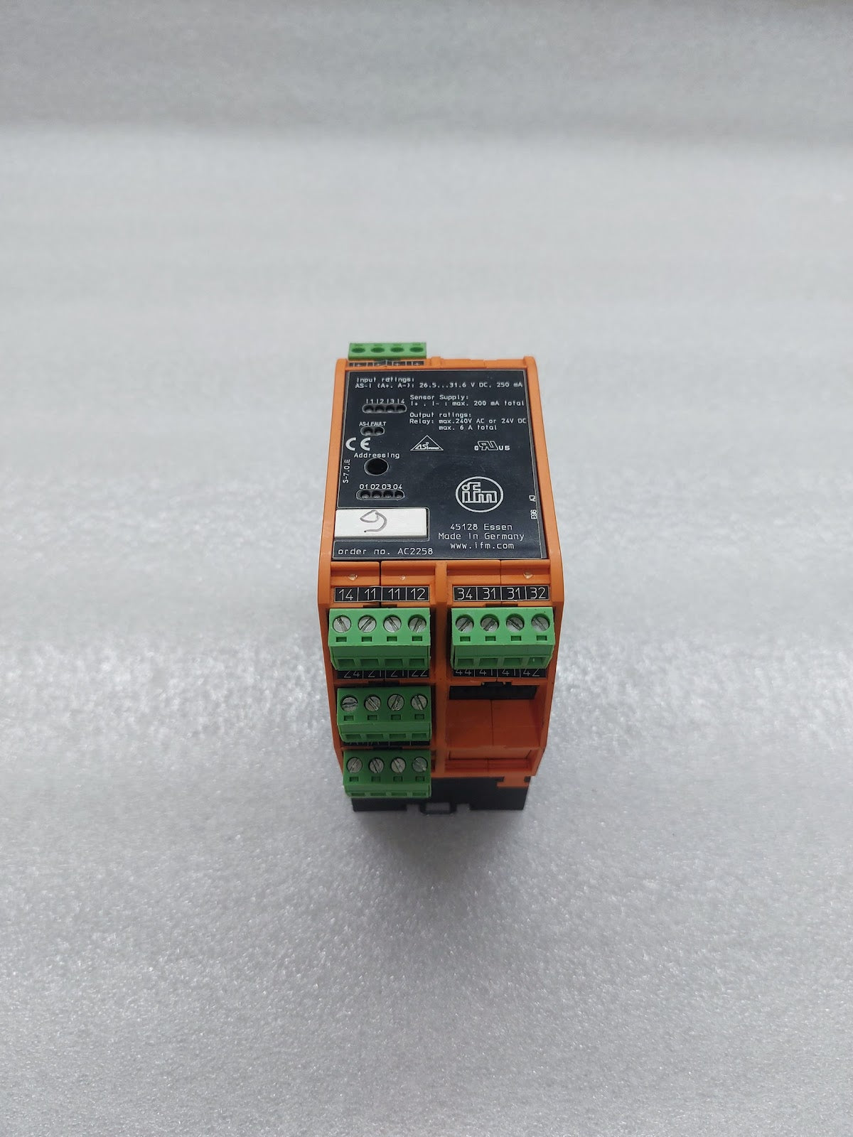 IFM AC2258 INTERFACE CABINET CONTROL MODULE