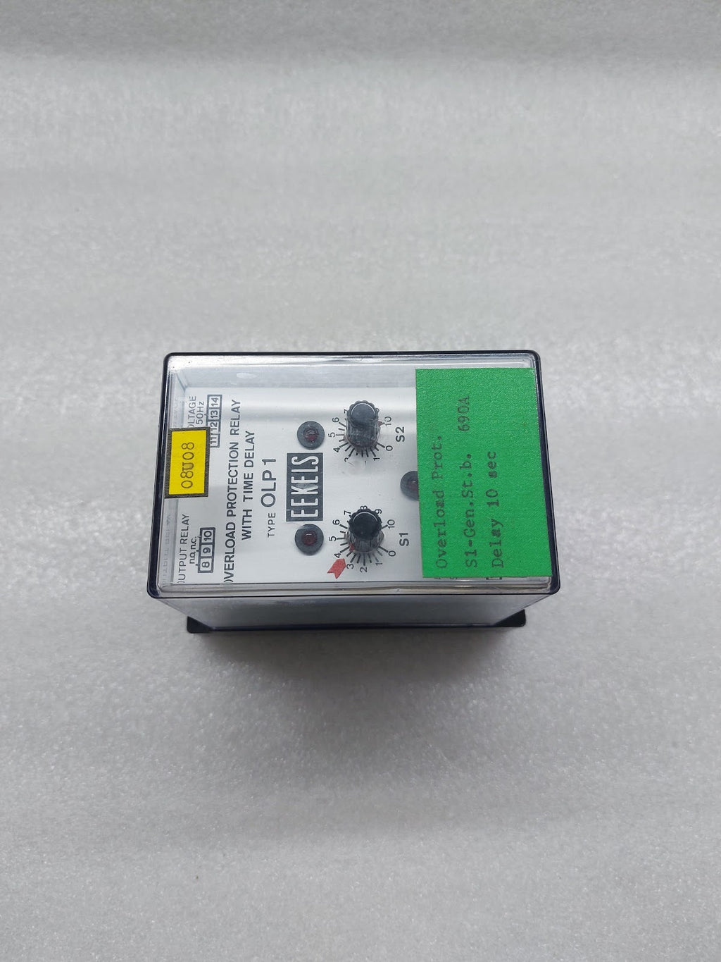 EEKELS OLP 1 OVERLOAD PROTECTION RELAY WITH TIME DELAY 220V