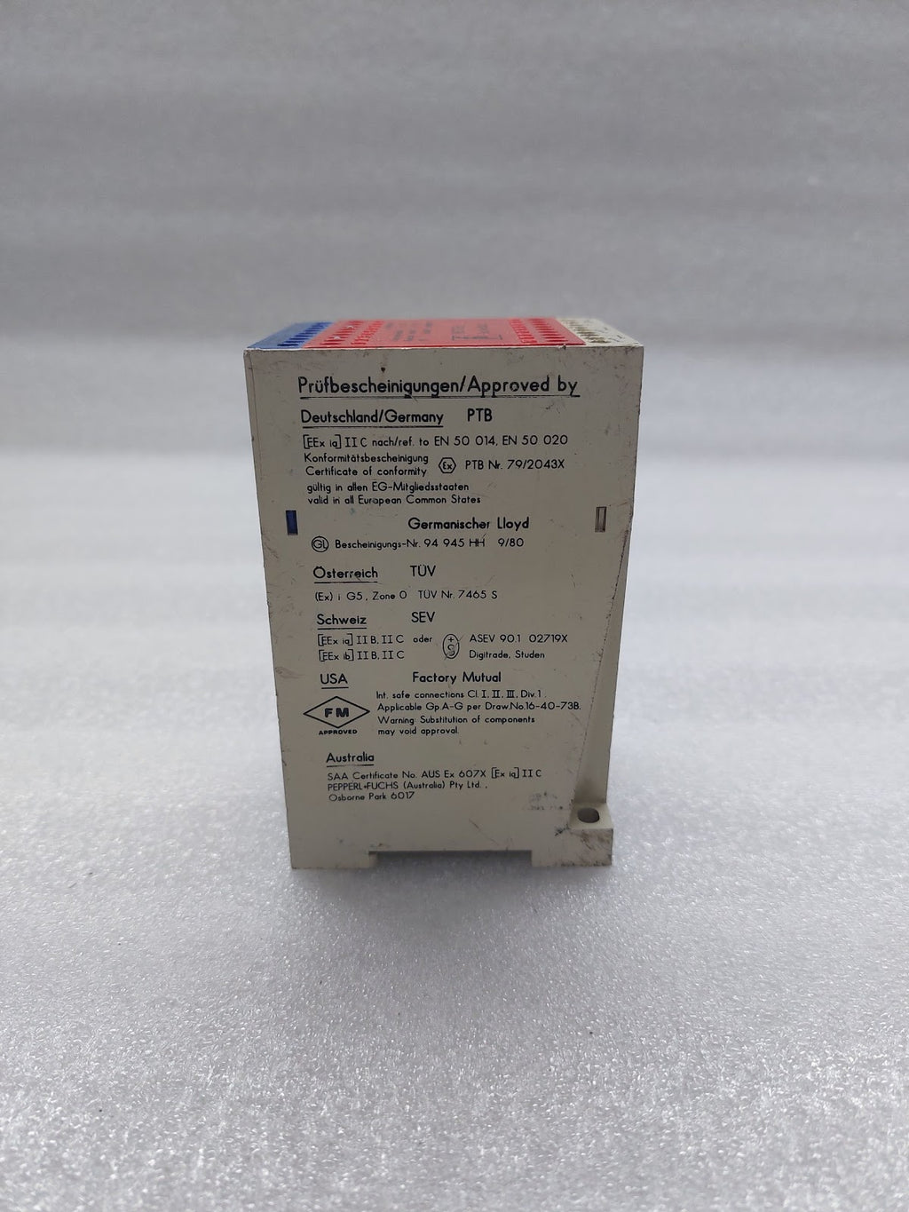PEPPERL + FUCHS WE77/EX2 SWITCH AMPLIFIER 01669-S