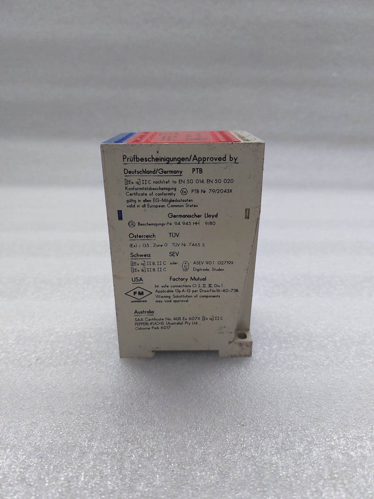 PEPPERL + FUCHS WE77/EX2 SWITCH AMPLIFIER 01669-S