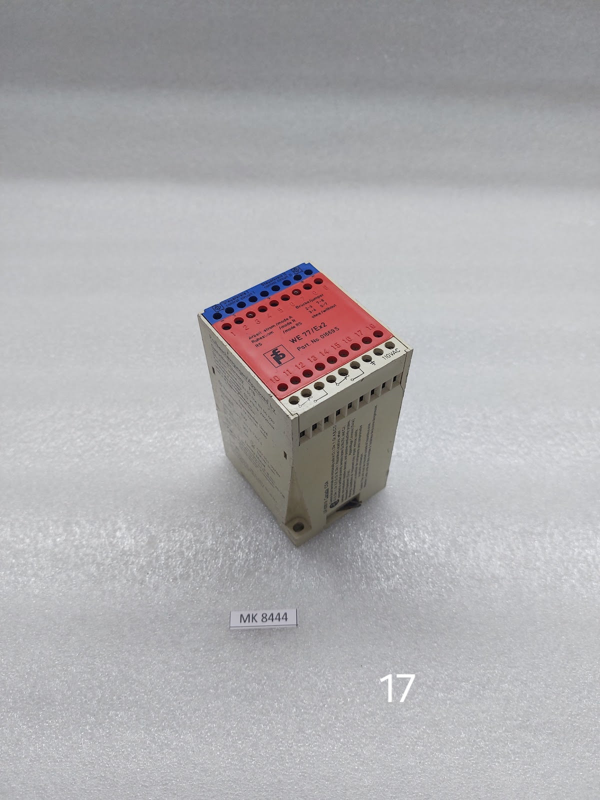 PEPPERL + FUCHS WE77/EX2 SWITCH AMPLIFIER 01669-S