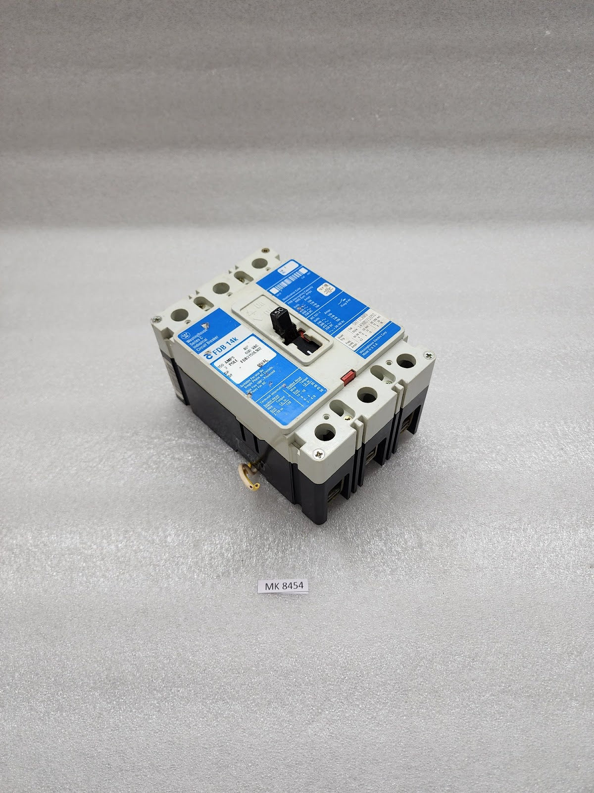 WESTINGHOUSE FDB 14K 3-POLE CIRCUIT BREAKER 150A FDB3150LS02