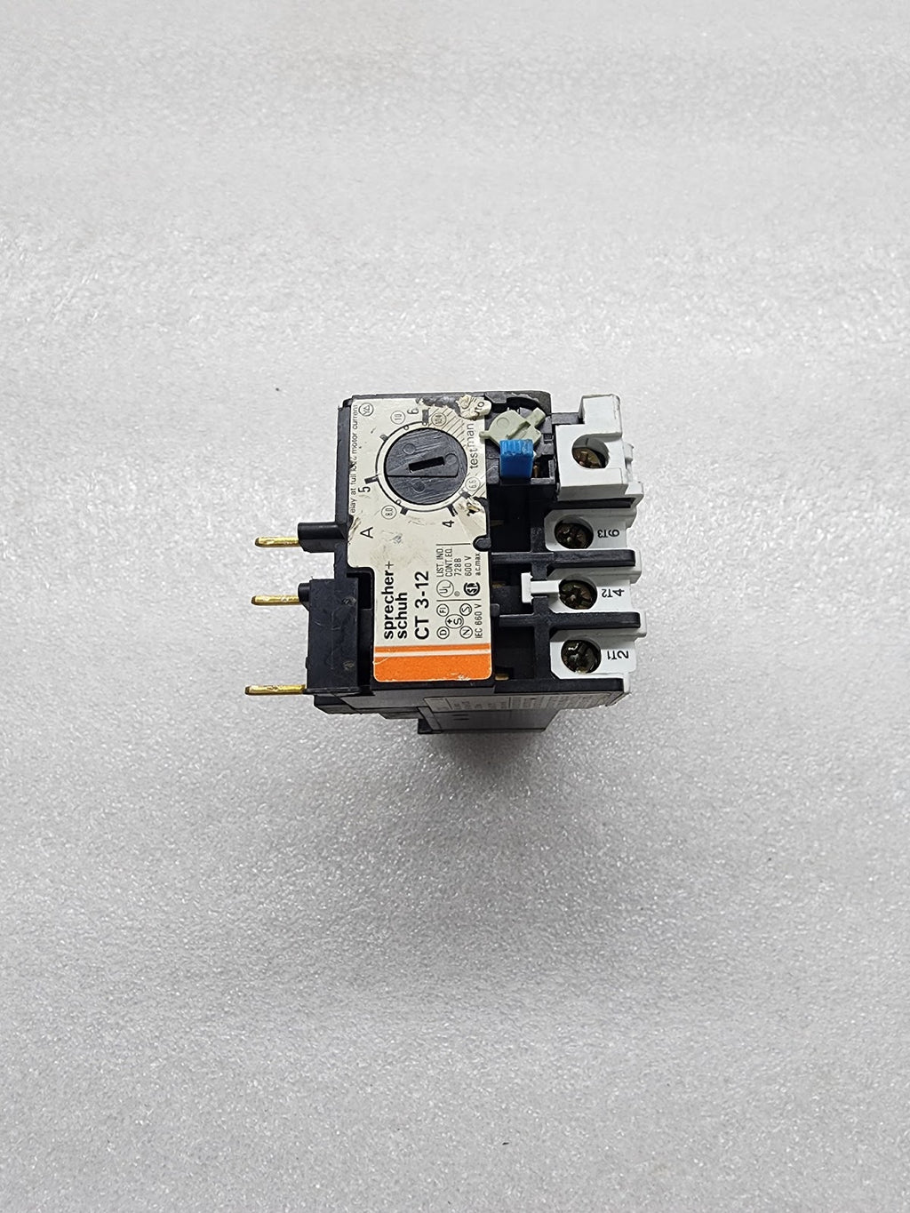 SPRECHER + SCHUH CT 3-12 THERMAL OVERLOAD RELAY 3.8-6A