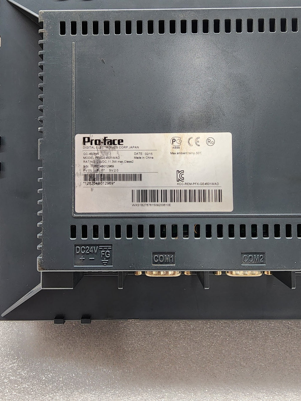 PROFACE PFXGE4501WAD HMI GC-4501W 24VDC