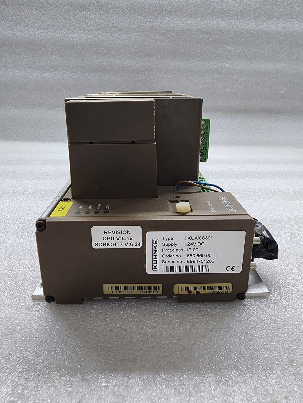 KUHNKE KUAX 680I PLC 24VDC 680.660.00 CPU 6.16