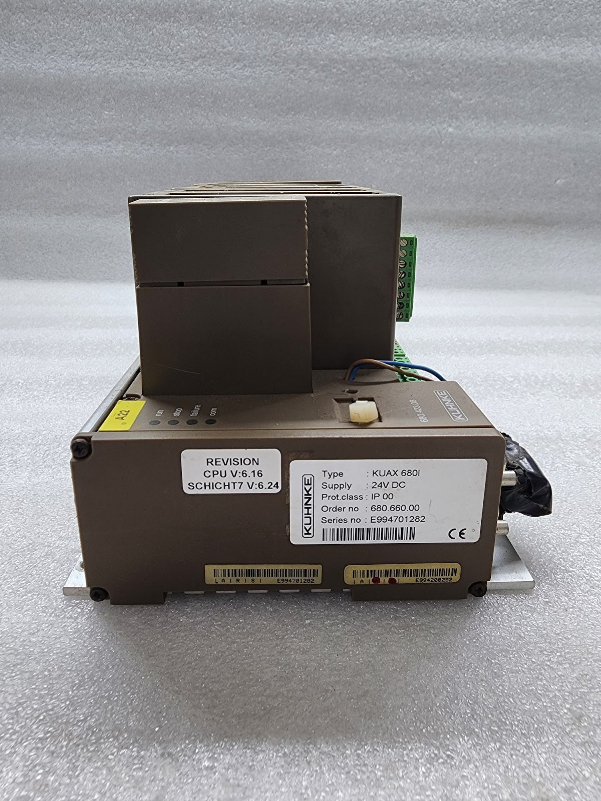 KUHNKE KUAX 680I PLC 24VDC 680.660.00 CPU 6.16