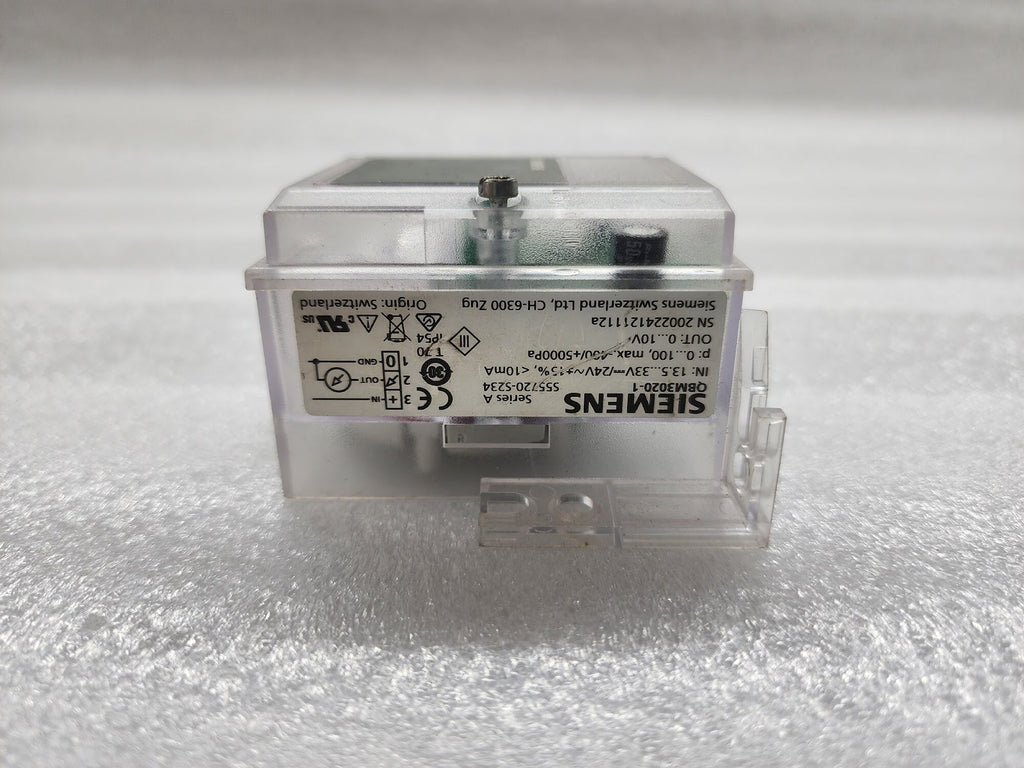 SIEMENS QBM3020-1 DIFFERENTIAL PRESSURE SENSOR