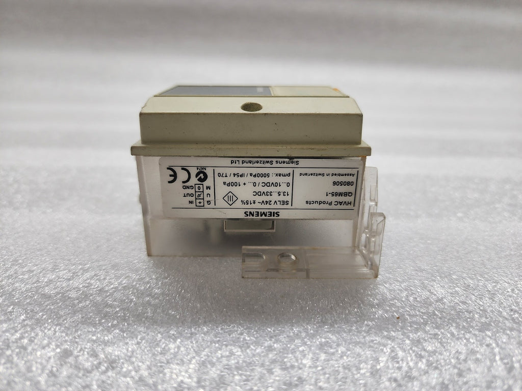 SIEMENS QBM65-1 DIFFERENTIAL PRESSURE SENSOR 080506