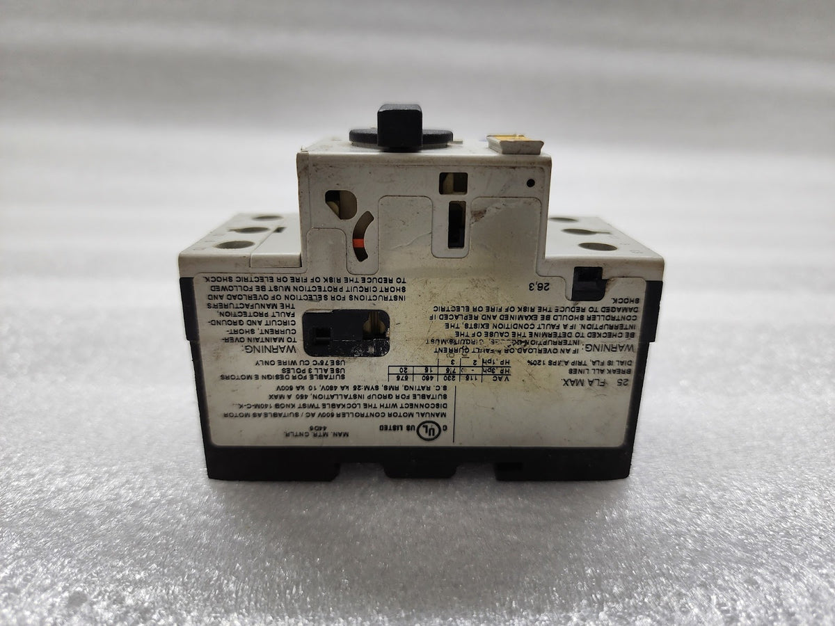 ALLEN BRADLEY CAT 140M-C2E-C25 MOTOR PROTECTIVE CIRCUIT BREAKER 18-25A