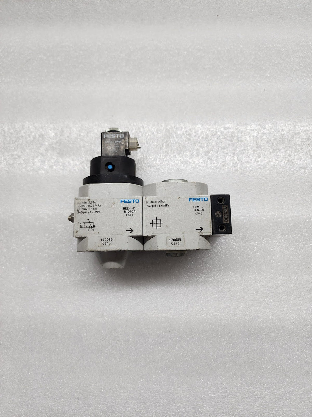 FESTO MIDI-24 C643 172959 PNEUMATIC VALVE DRM-D-MIDI C543 170685