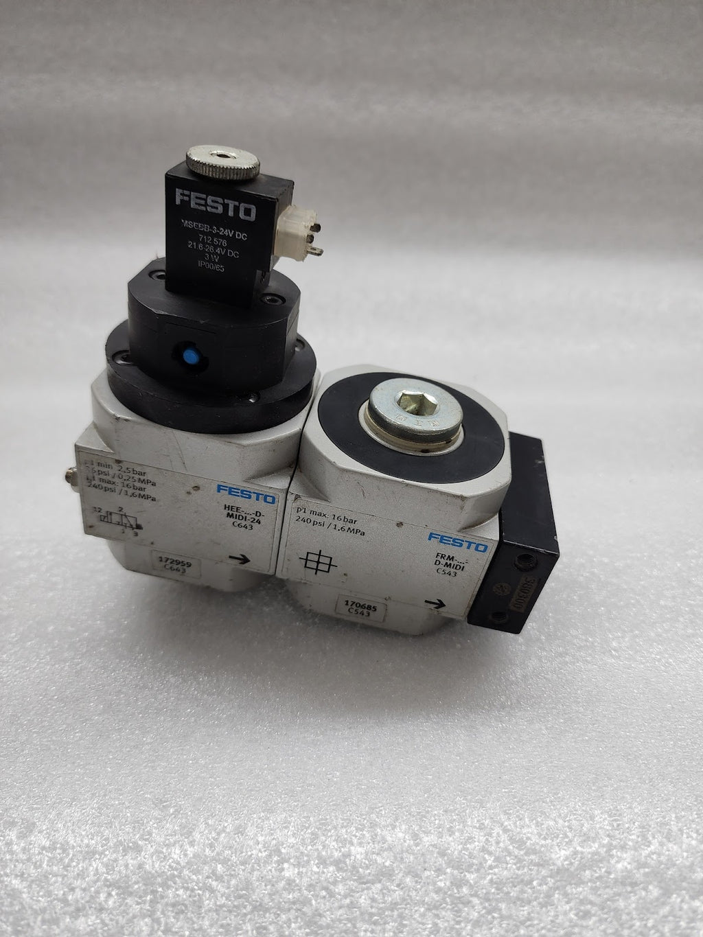 FESTO MIDI-24 C643 172959 PNEUMATIC VALVE DRM-D-MIDI C543 170685