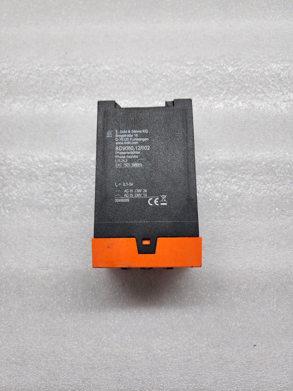 DOLD BD9080.12/002 PHASE MONITOR 0068089