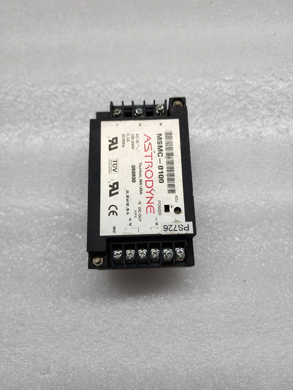 ASTRODYNE MSMC-0100 POWER SUPPLY 3.3VDC 2.5A