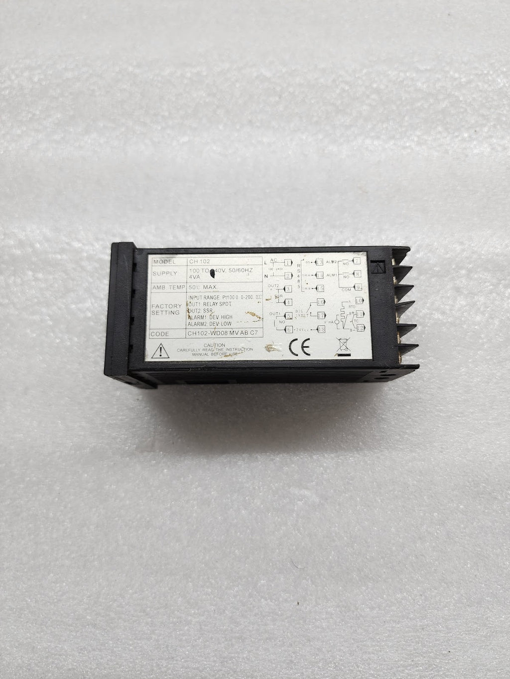TAISUO CH102 4-DIGIT DUAL DISPLAY PID TEMPERATURE CONTROLLER 48X48 MM