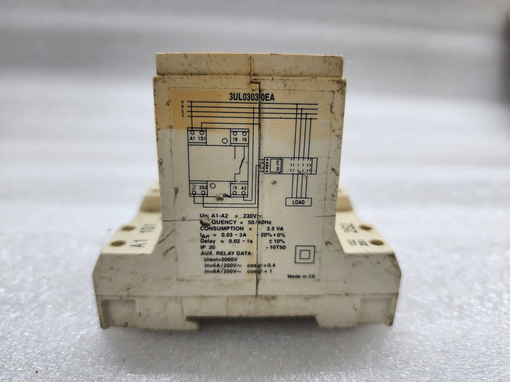 SIEMENS 3UL0303-0EA VOLTAGE/PHASE MONITOR 230VAC