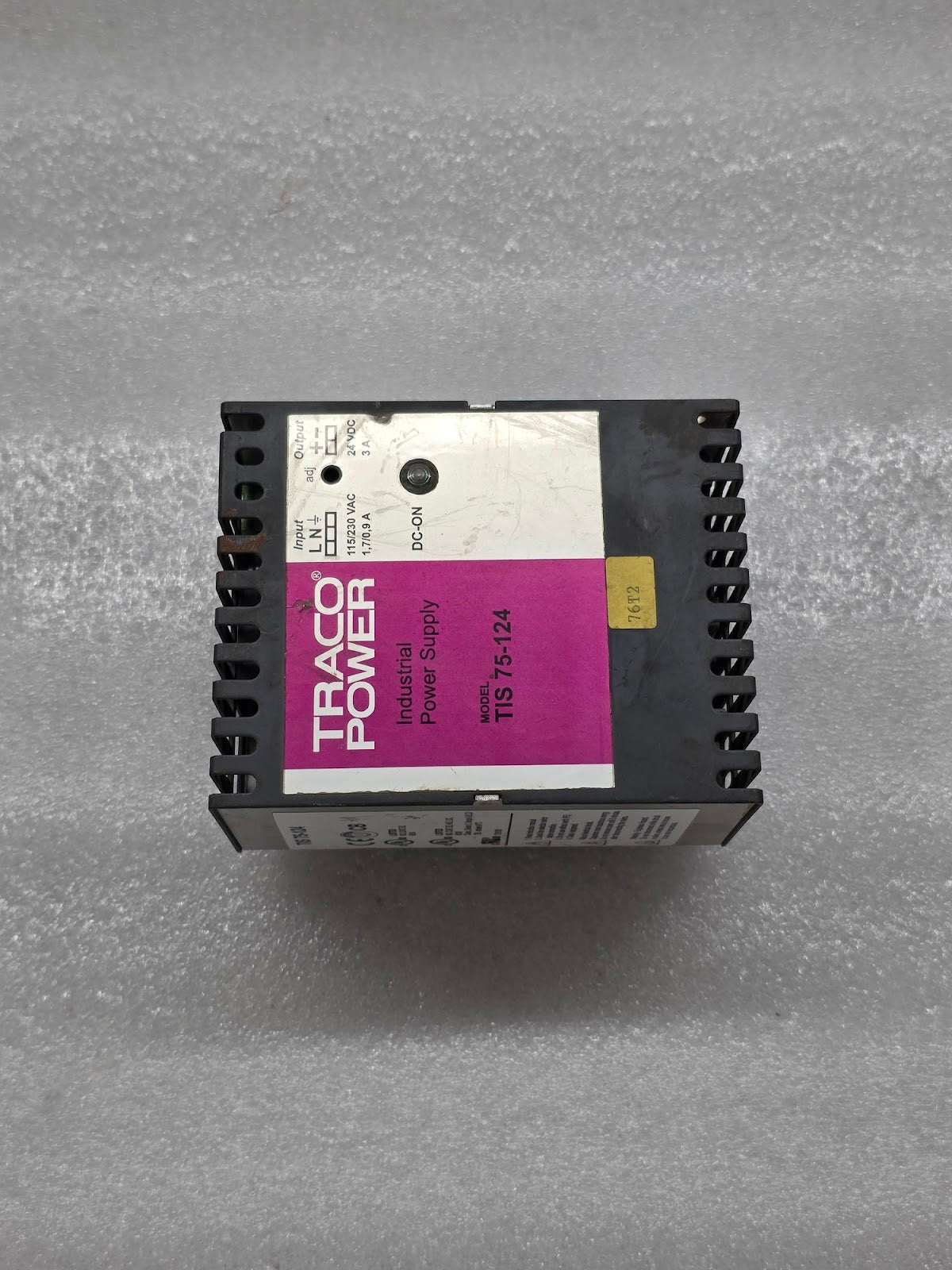 TRACO POWER TIS 75-124 POWER SUPPLY 24VDC 3A
