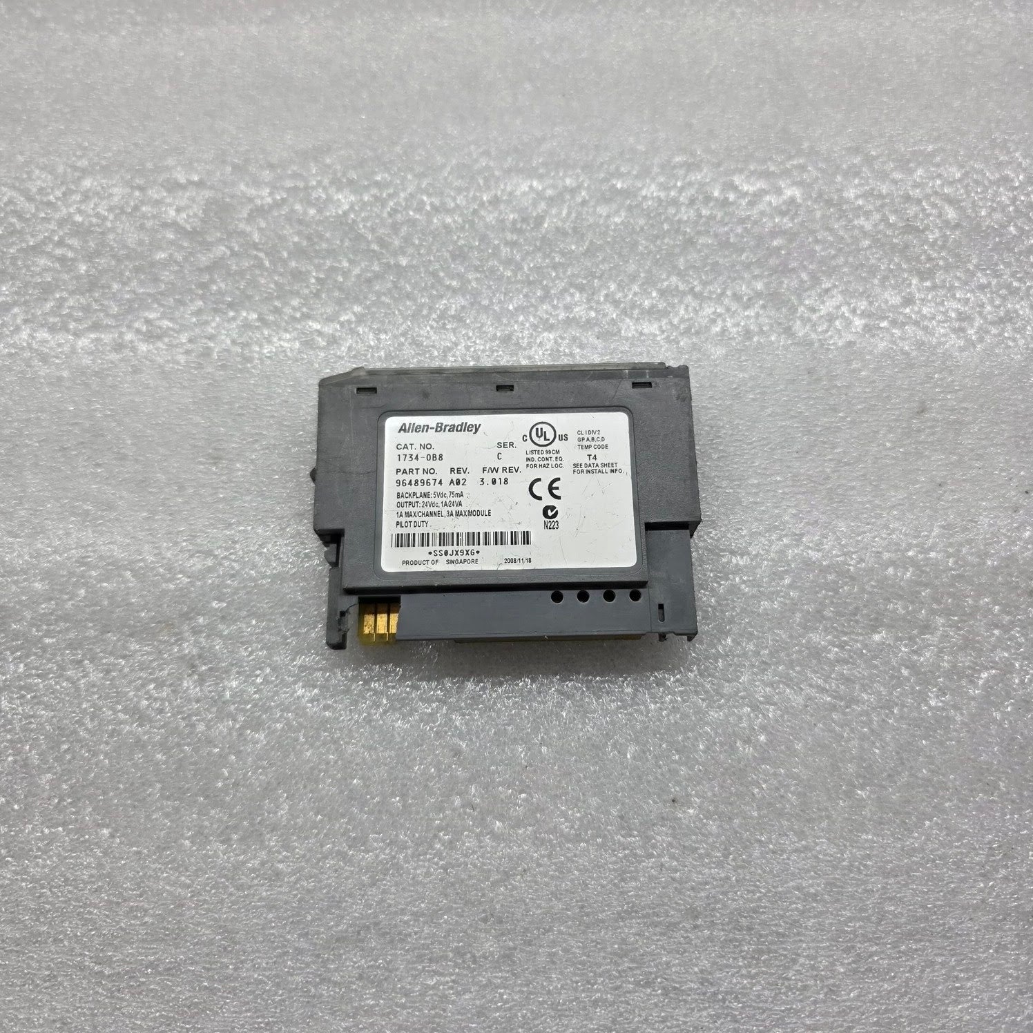 ALLEN BRADLEY 1734-OB8 POINT I/O DIGITAL OUTPUT MODULE 96489674