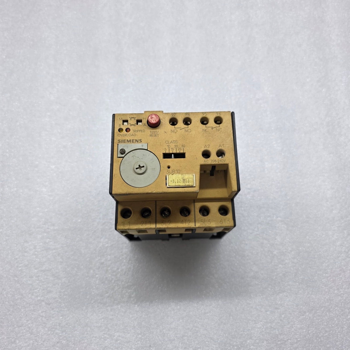 SIEMENS 3UB1005-1QM7 OVELROAD RELAY 6.3-25A