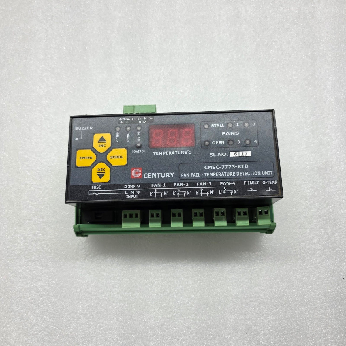 CENTURY CMSC-7773-RTD FAN FAIL TEMPERATURE DETECTION UNIT