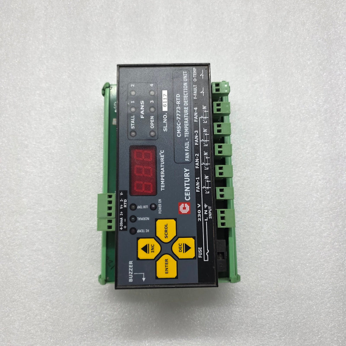 CENTURY CMSC-7773-RTD FAN FAIL TEMPERATURE DETECTION UNIT