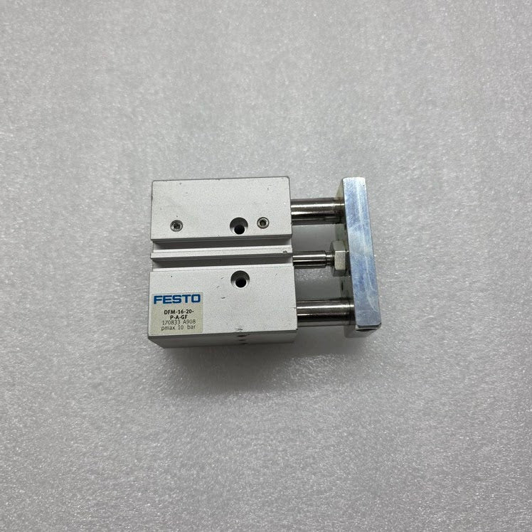 FESTO DFM-16-20-P-A-GF PNEUMATIC GUIDED CYLINDER 170833 10 BAR