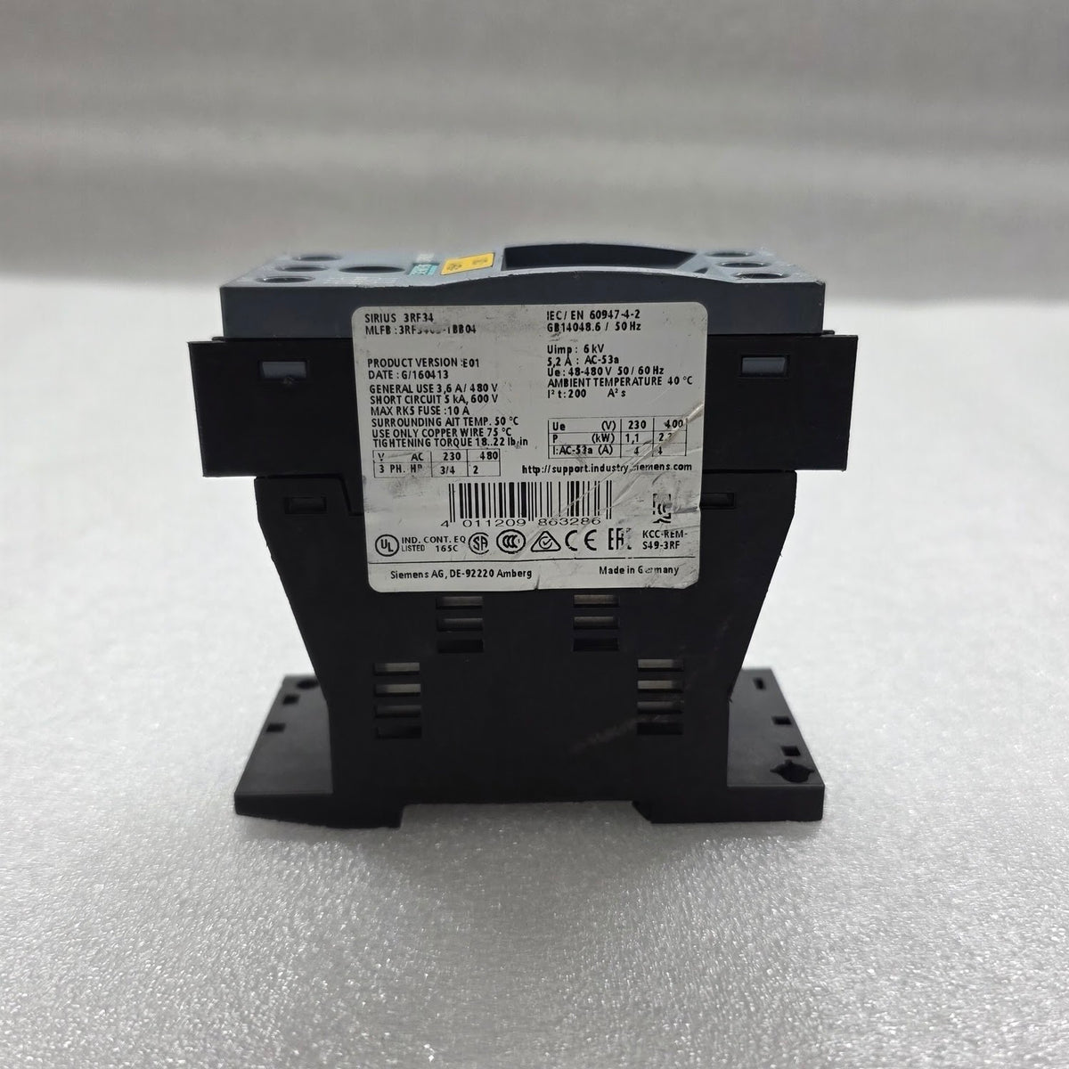 SIEMENS 3RF3405-1BB04 SOLID-STATE CONTACTOR