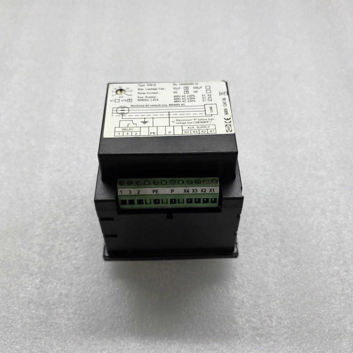 DEIF SIM-Q NETWORK INSULATION MONITOR 400-480VAC