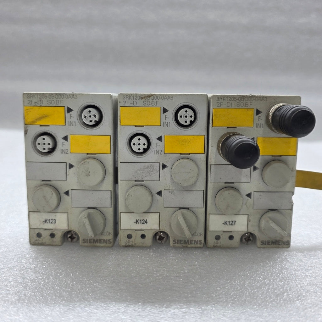 SIEMENS 3RK1205-0BQ00-0AA3 SAFETY MODULE LOT OF 3 UNIT