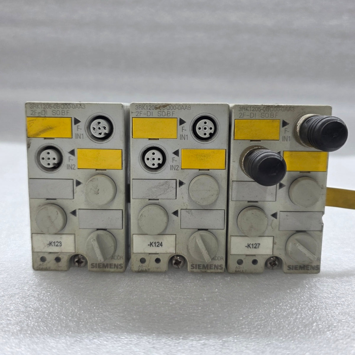 SIEMENS 3RK1205-0BQ00-0AA3 SAFETY MODULE LOT OF 3 UNIT