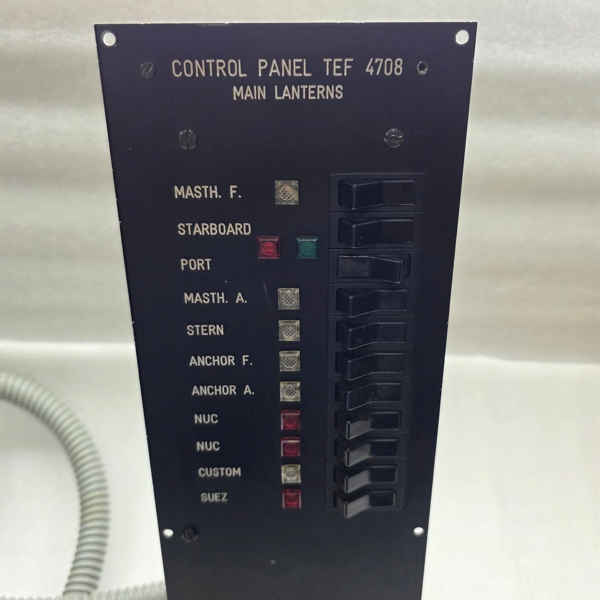 TRANSBERG TEF 4708 CONTROL PANEL MAIN LANTERNS