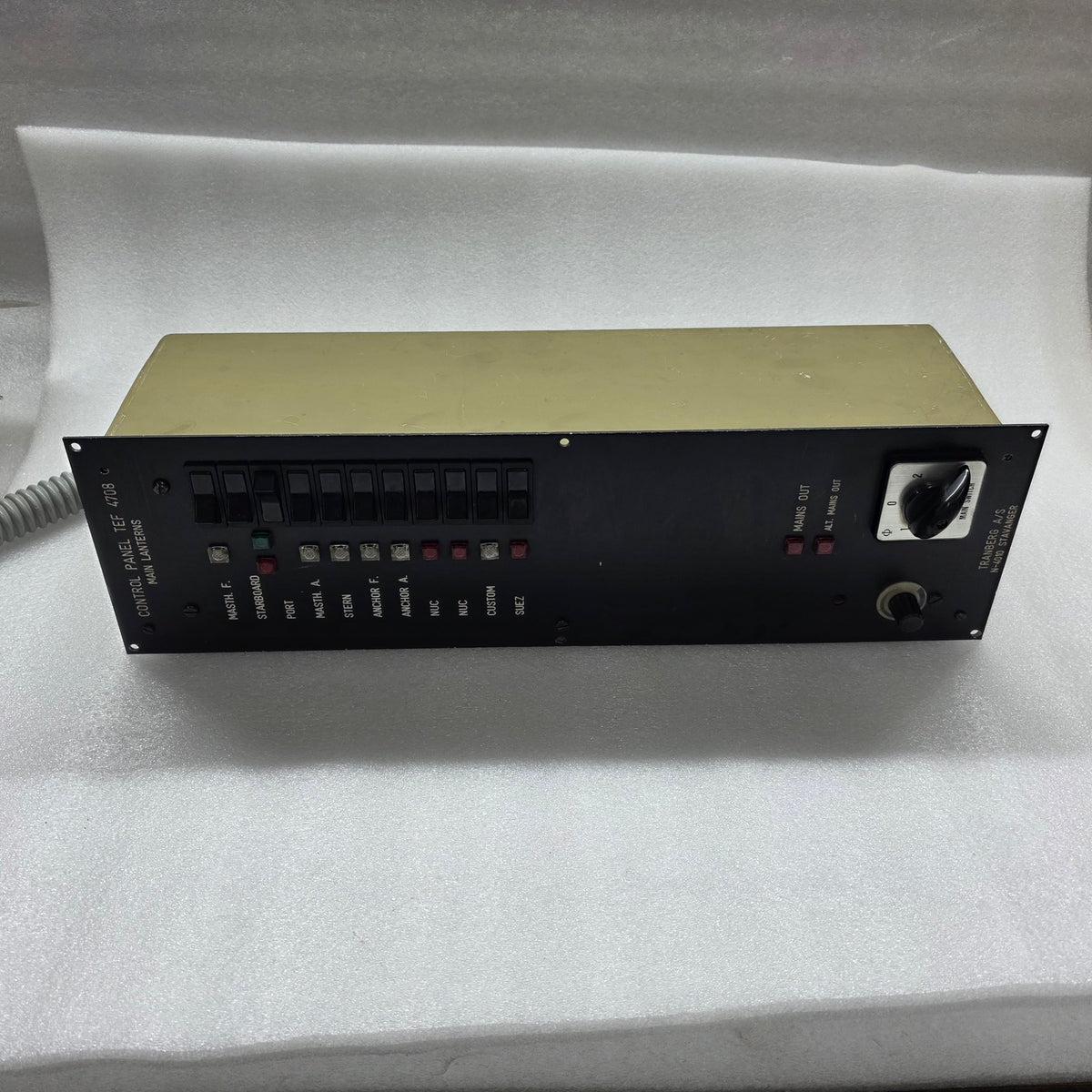 TRANSBERG TEF 4708 CONTROL PANEL MAIN LANTERNS