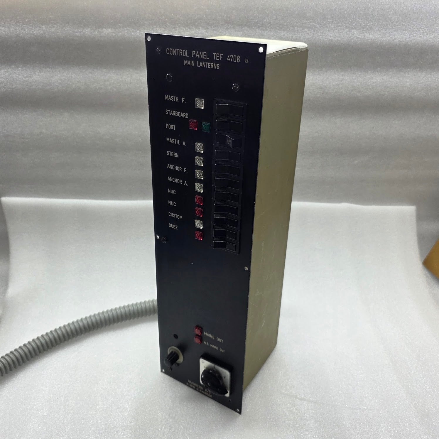 TRANSBERG TEF 4708 CONTROL PANEL MAIN LANTERNS