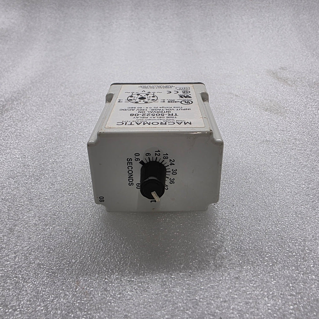 MACROMATIC TR-50522-08 TIME DELAY RELAY 120V AC/DC