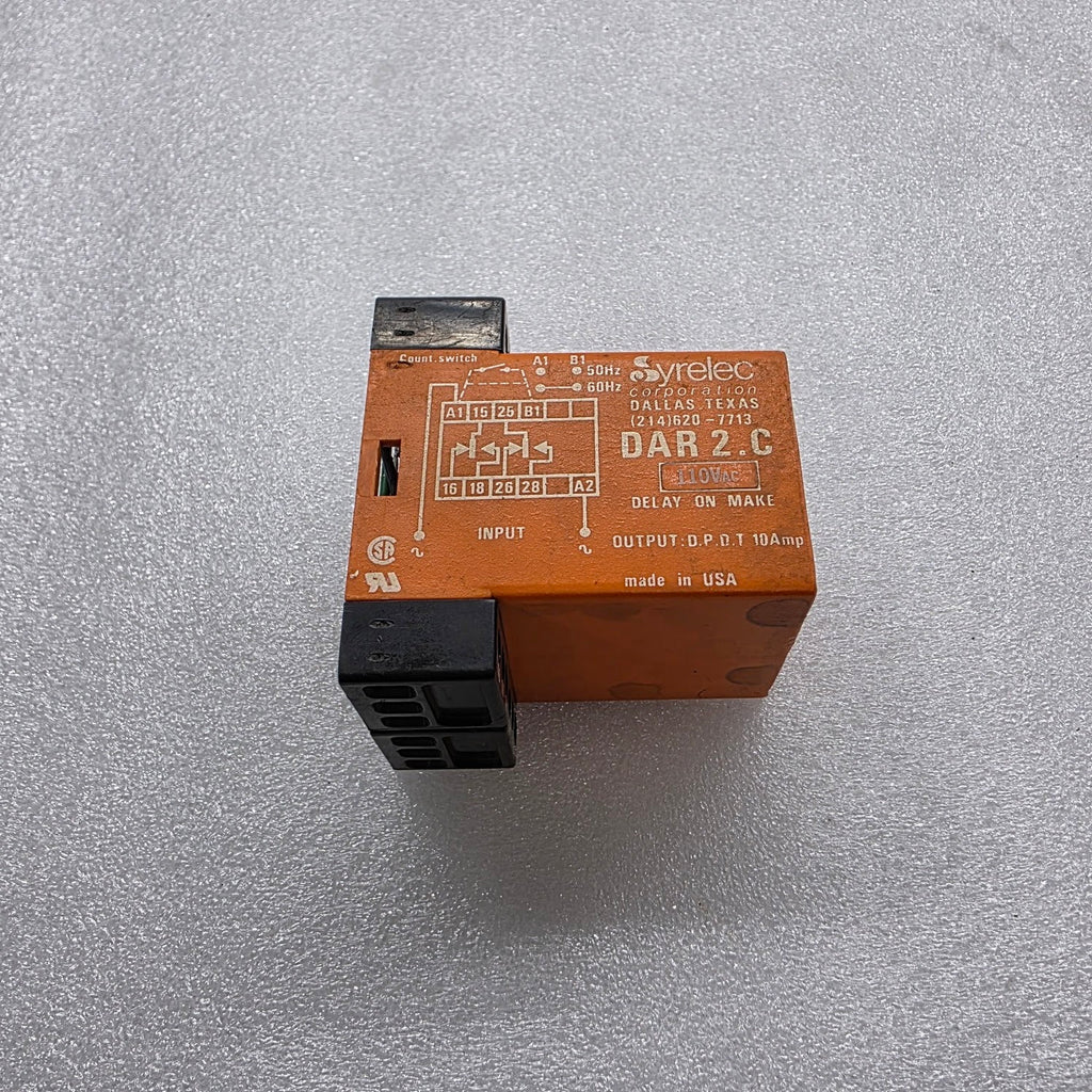 SYRELEC DAR 2.C DELAY TIMER RELAY 110V