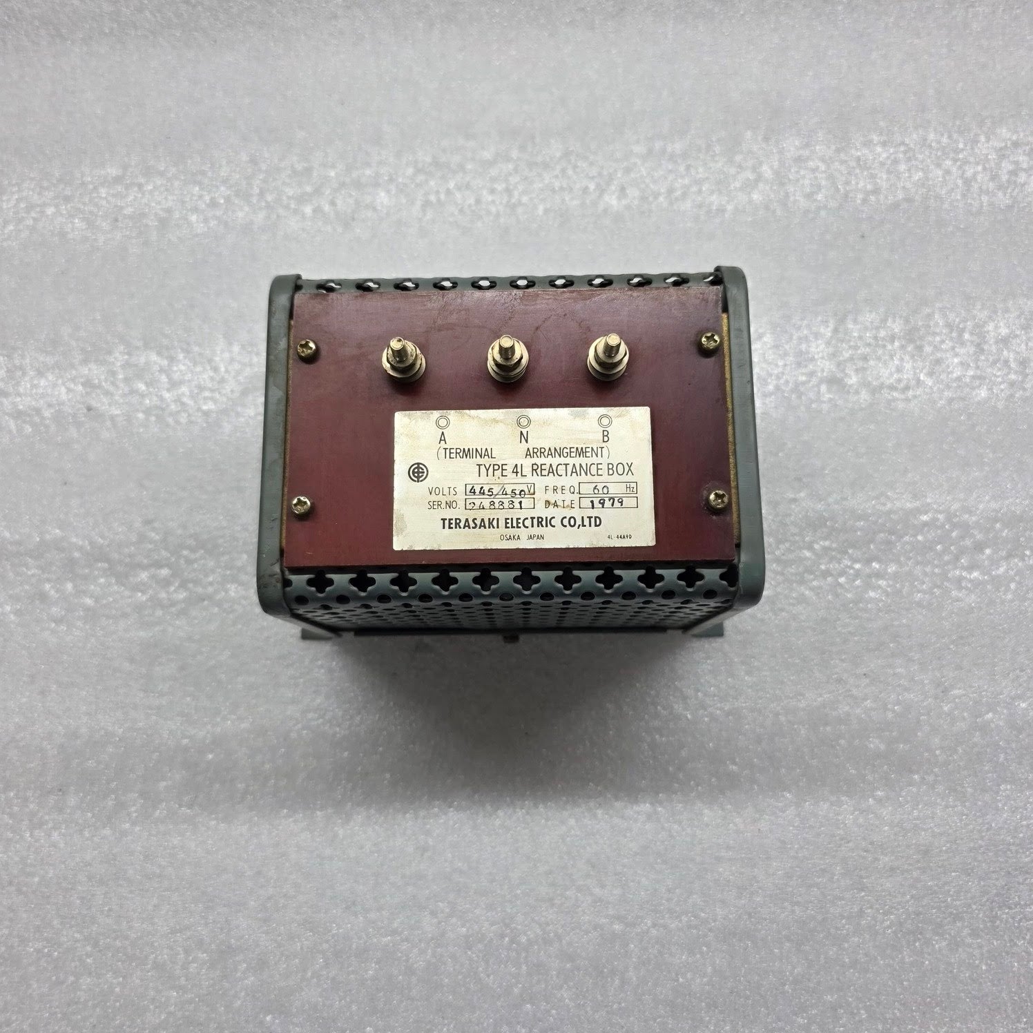 TERASAKI ELECTRIC 4L REACTANCE BOX 445/450V