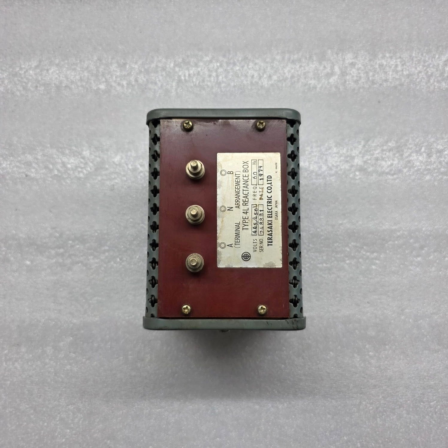 TERASAKI ELECTRIC 4L REACTANCE BOX 445/450V