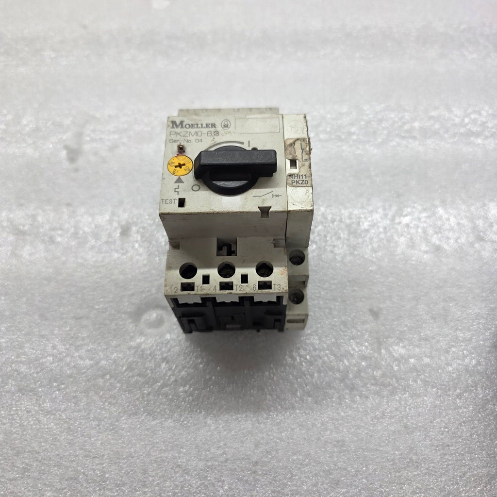 MOELLER PKZM0-6.3 MOTOR PROTECTION CIRCUIT BREAKER 4.9-6.3A PKZM0