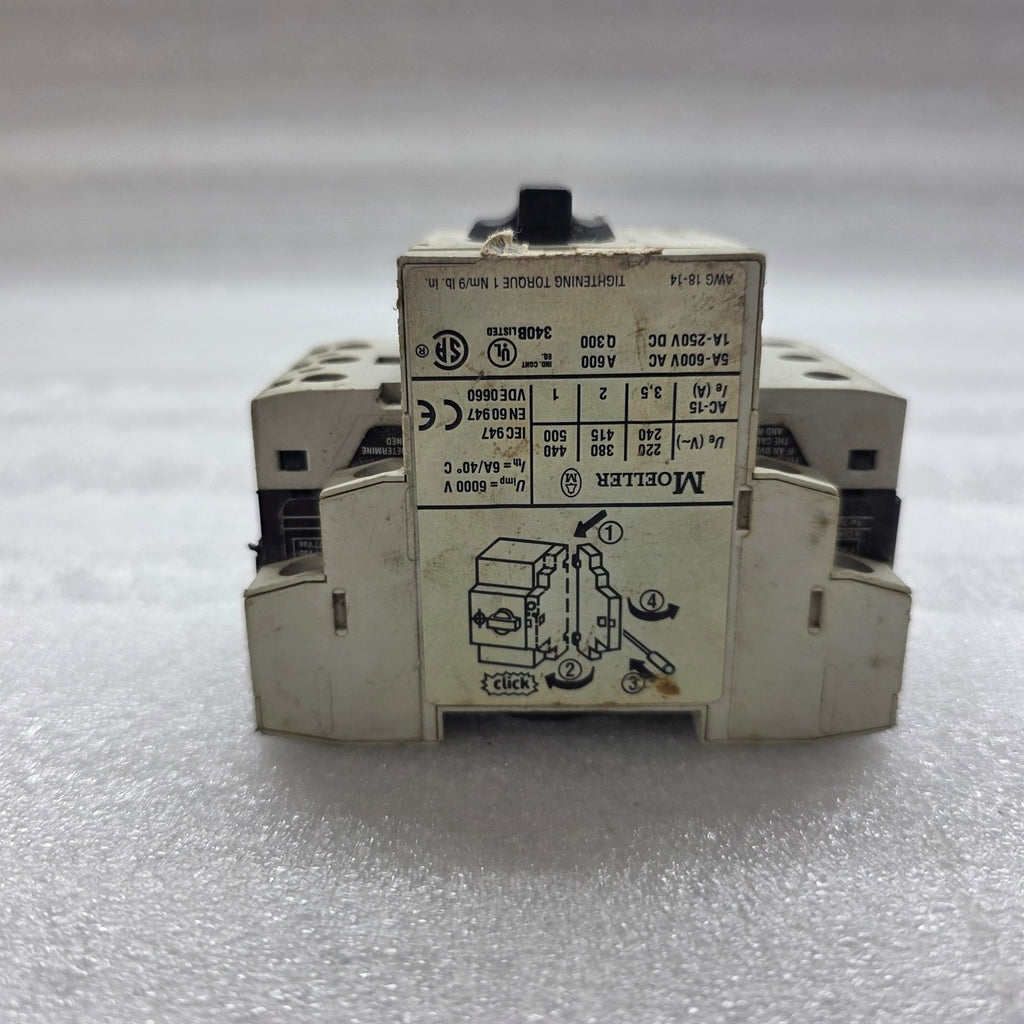 MOELLER PKZM0-2.5 MOTOR PROTECTION CIRCUIT BREAKER 1.8-2.5A