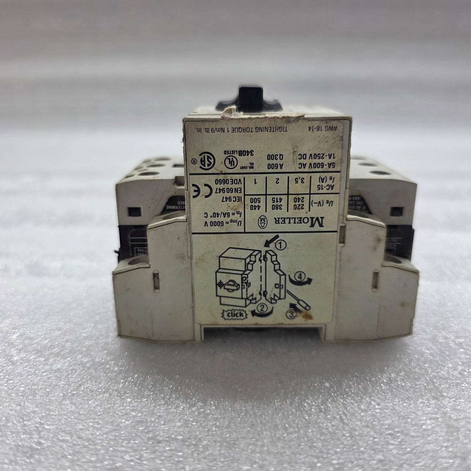 MOELLER PKZM0-2.5 MOTOR PROTECTION CIRCUIT BREAKER 1.8-2.5A