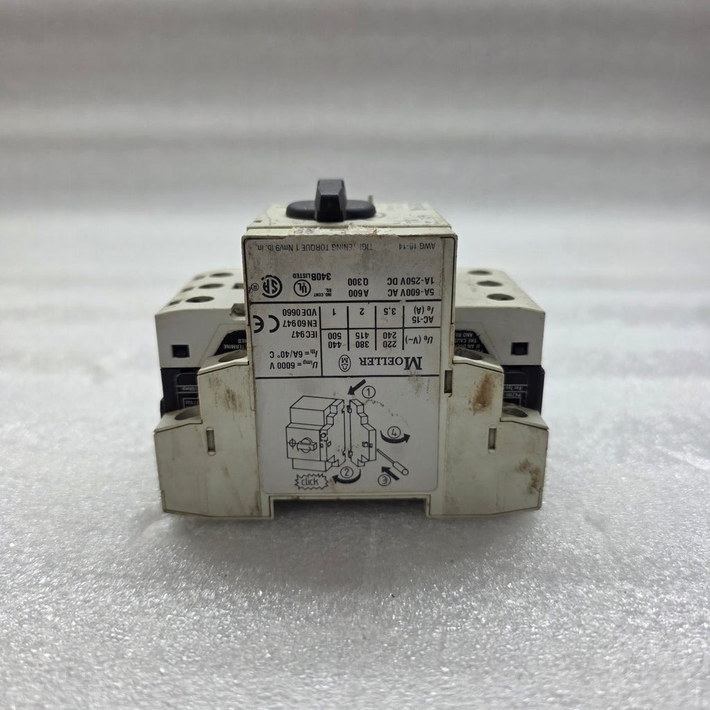 EATON PKZM0-4 MOTOR PROTECTION CIRCUIT BREAKER 4A XTPR004BC1