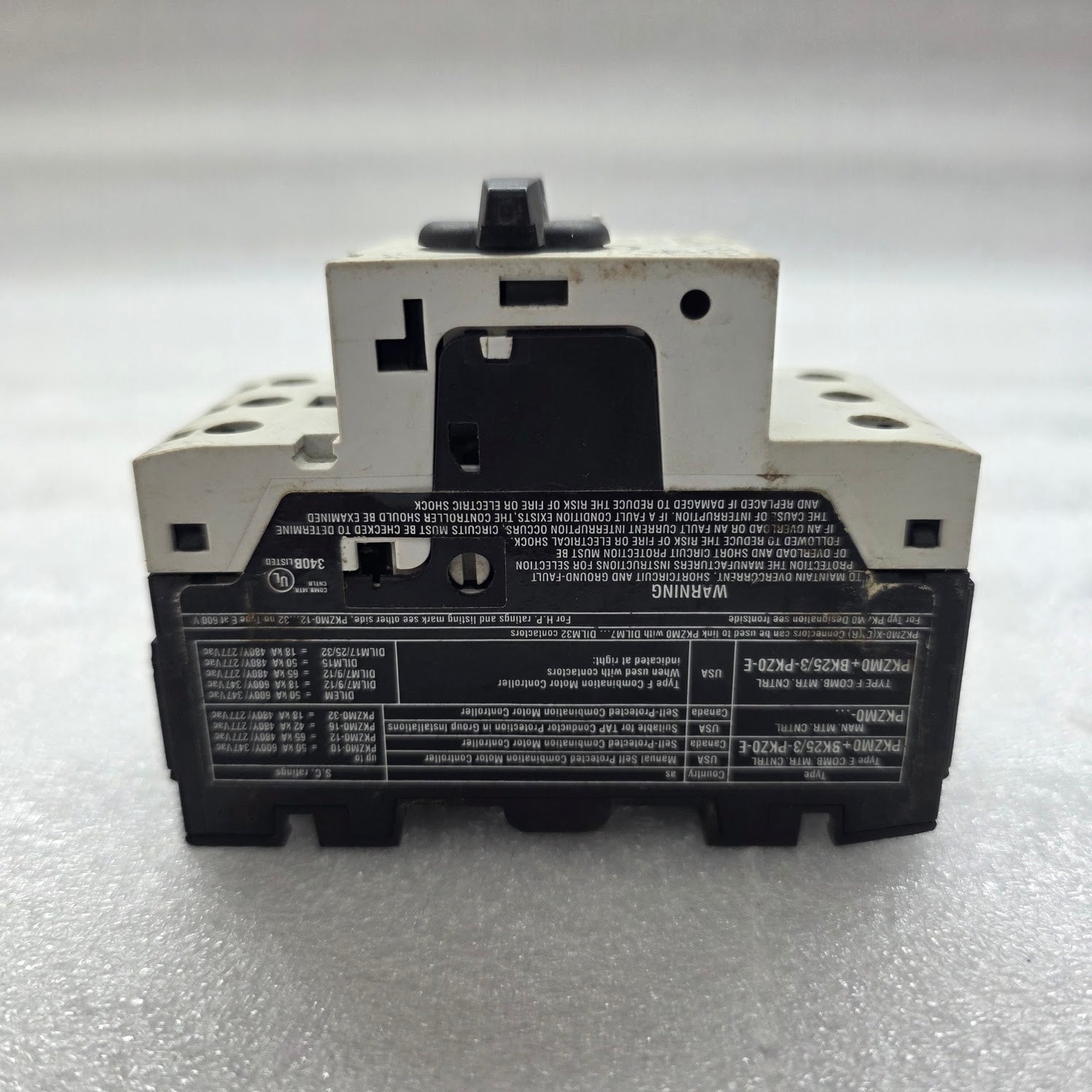 MOELLER PKZM0-20 MOTOR PROTECTION CIRCUIT BREAKER 18-20A