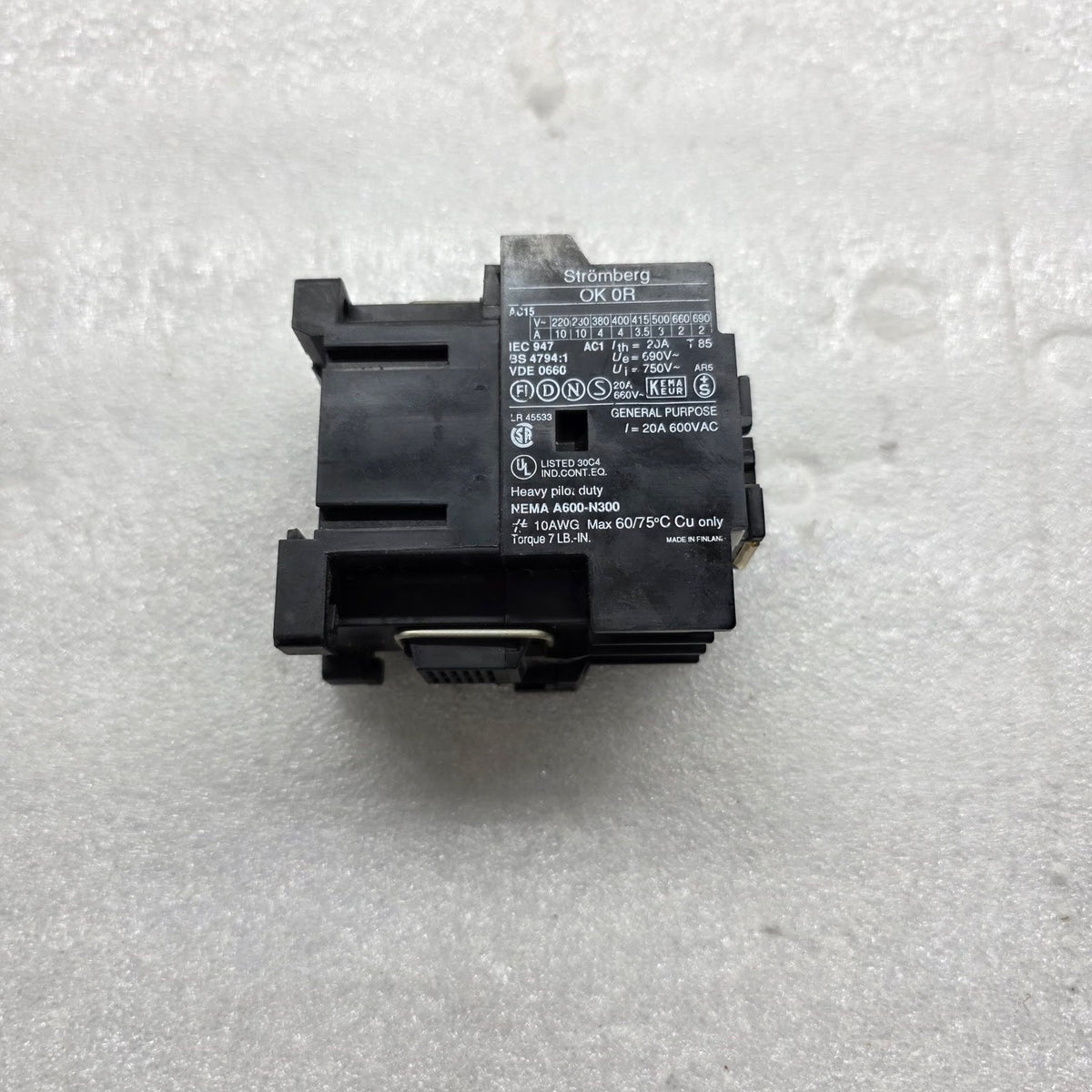STROMBERG OK0R31 CONTACTOR 24VAC