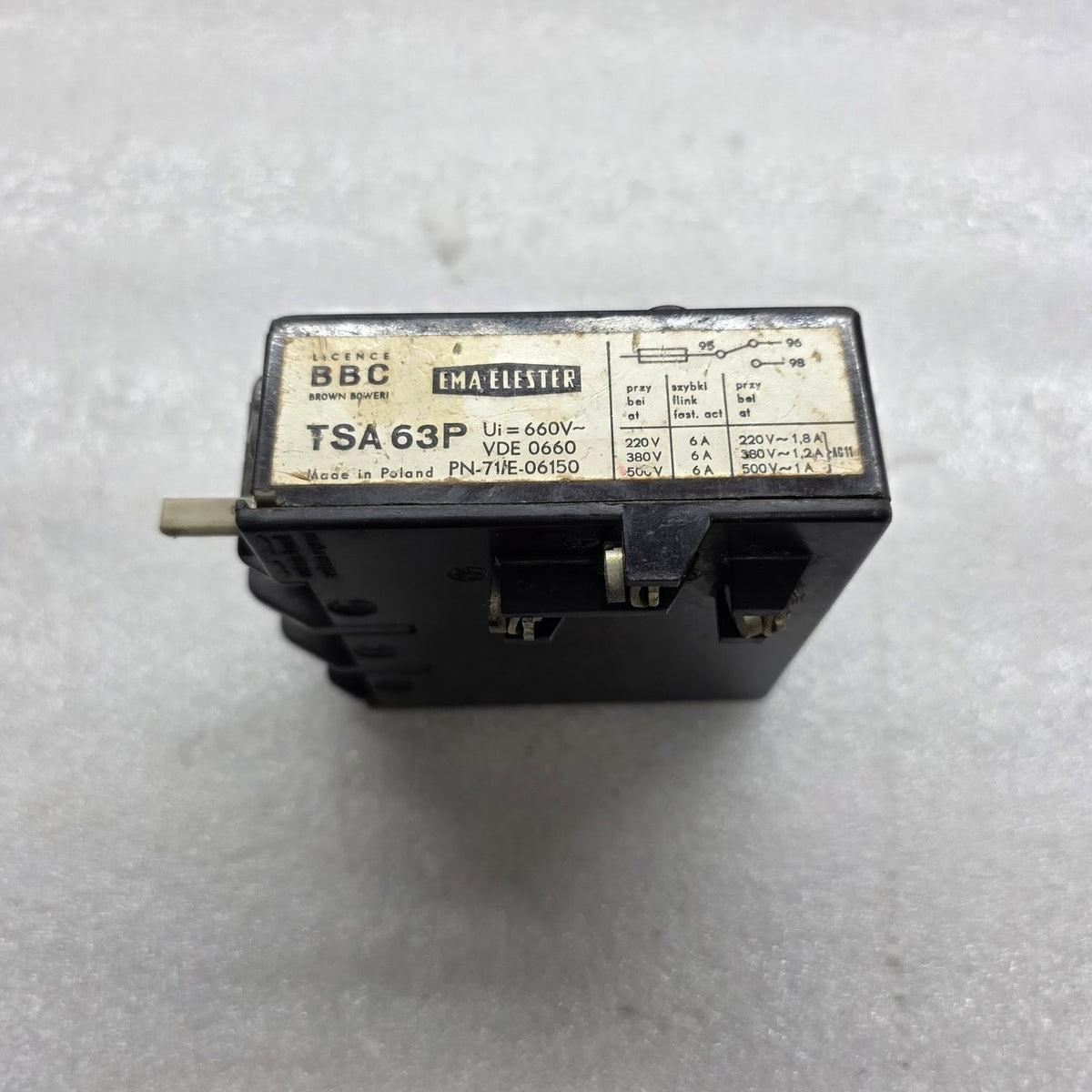 EMA ELESTER TSA 63P OVERLOAD RELAY 25-40A