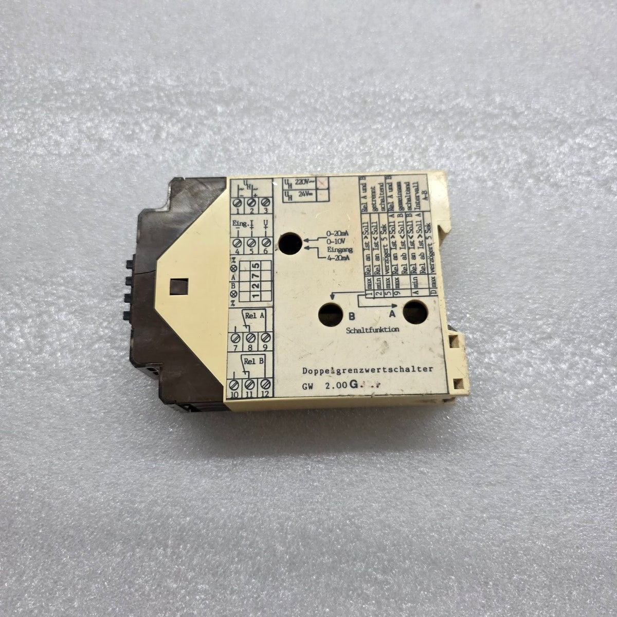 DOPPELGRENZWERTSCHALTER GW 2.00 G