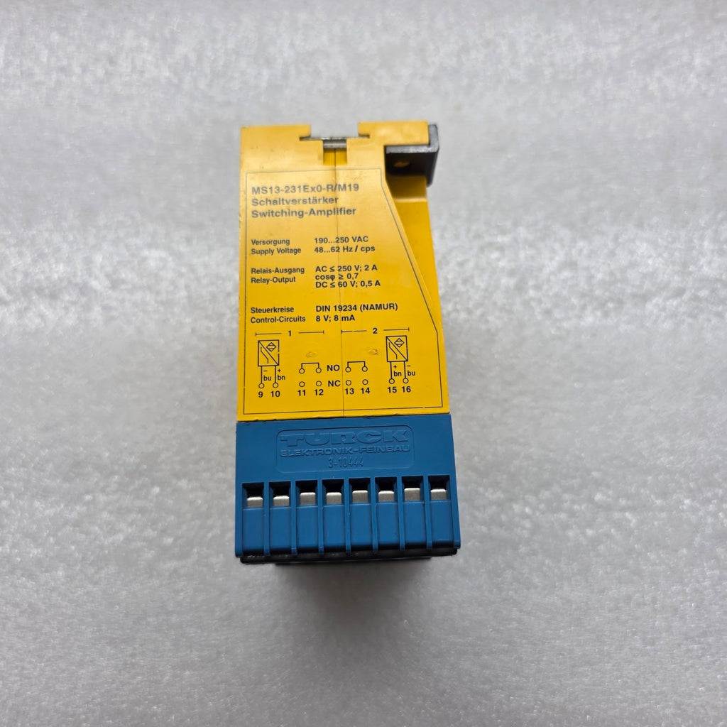TURCK MS13-231EX0-R/M19 SWITCHING AMPLIFIER 190-250VAC MS13