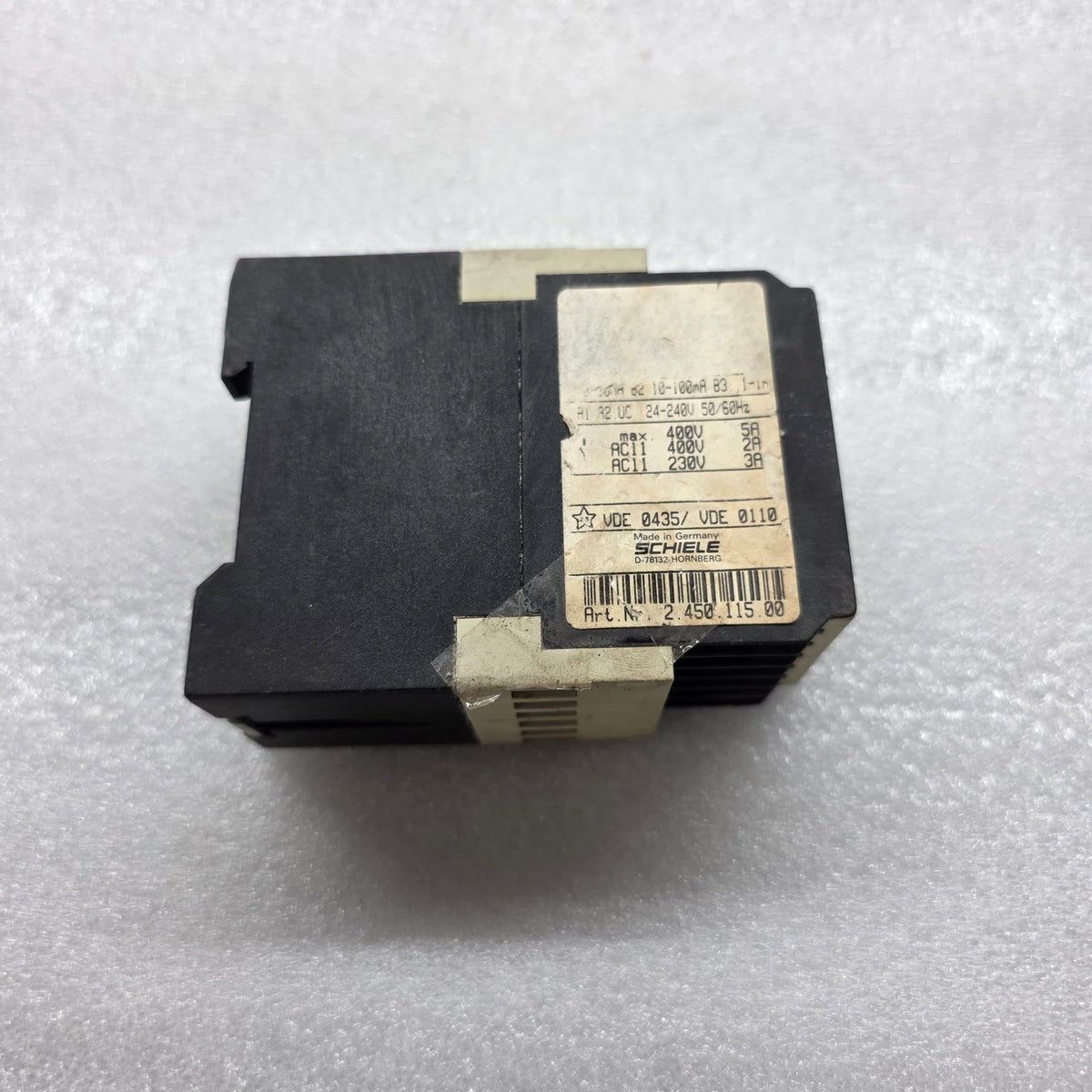 ENTRELEC SCHIELE SRN CURRENT MONITORING RELAY 2.450.115.00 24-240VAC/DC
